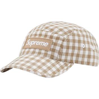 Brown Supreme Gingham Camp Cap Hats | Supreme 514IS